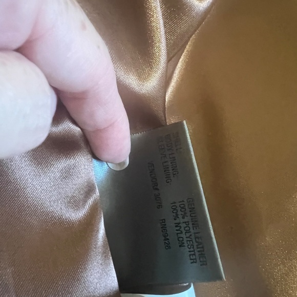 Wilsons Leather Women/Men Moto Jacket Size XL Studs Rhinestones Rose tattoo NWOT - Picture 14 of 14